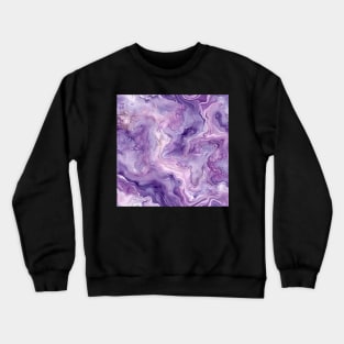 Pastel Purple Marble Crewneck Sweatshirt